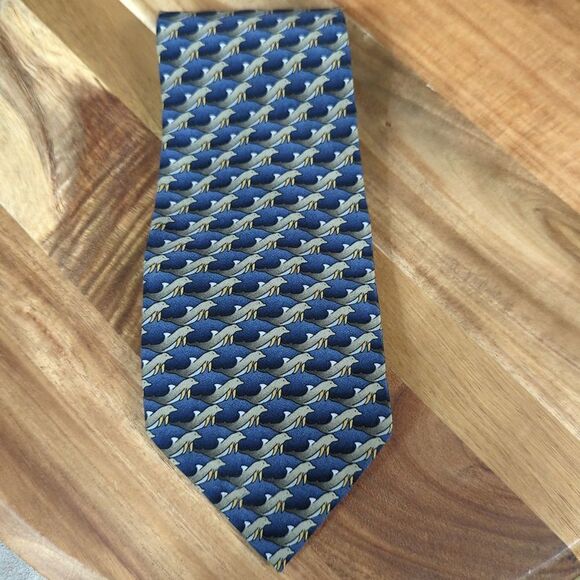 Ties‎ to Nature dolphin tie Silk - Picture 1 of 6